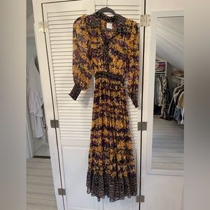 Misa Los Angelos Aydeniz maxi - purple and yellow - XS